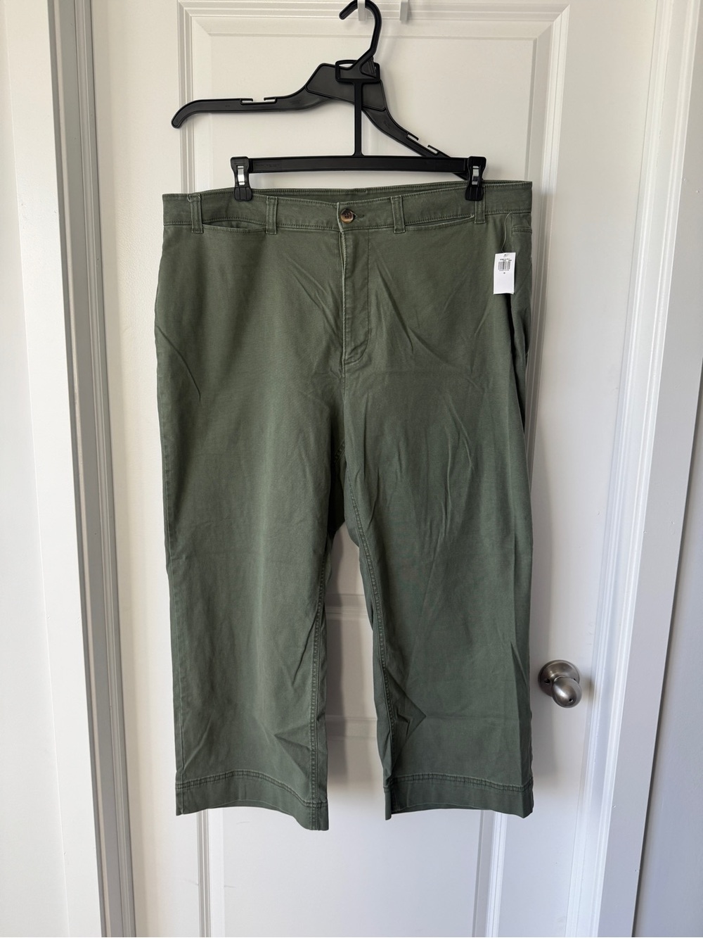 Olive Green Casual Pants
